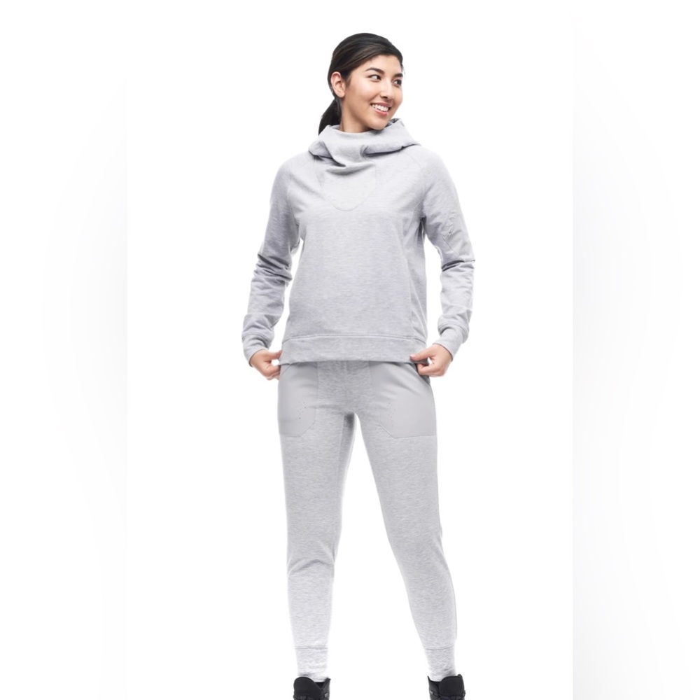 Idyeva Bunda II grey heather pullover sweatshirt size small.